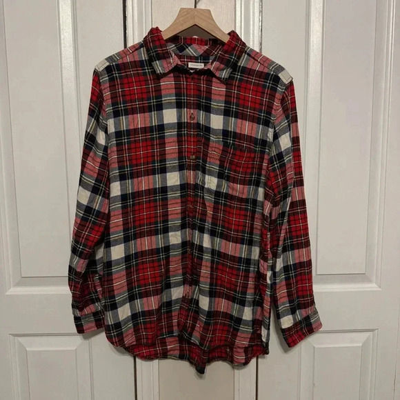 American Eagle Outfitters Tops - American Eagle Women’s Plaid Soft Boyfriend Fit Flannel Size XL